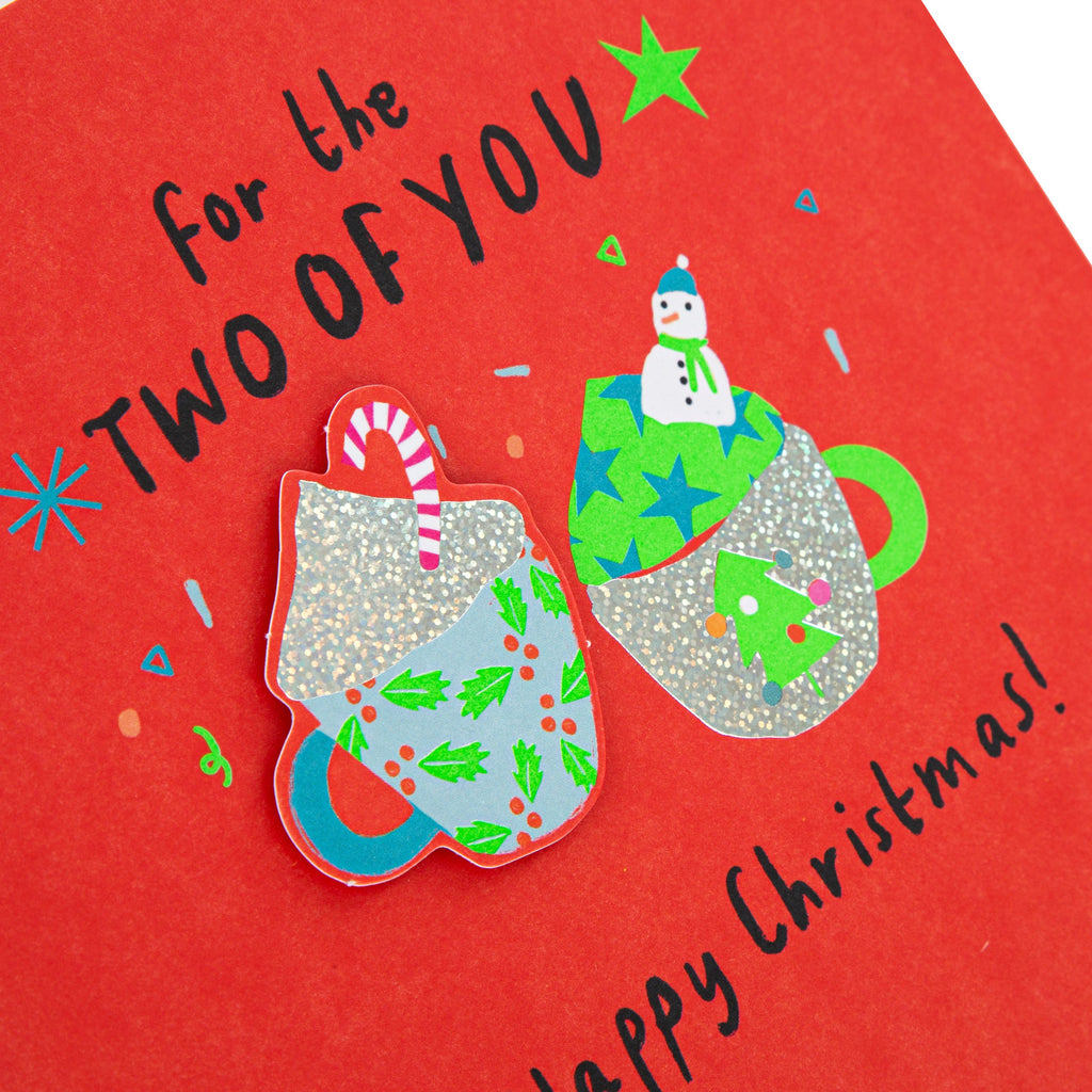 Christmas Card To Both - Cute 3D Effect Design