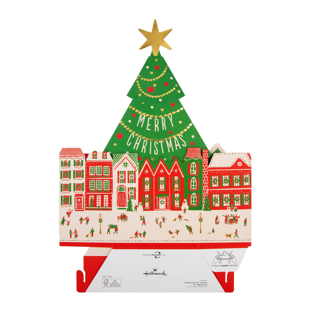 Christmas Card - Pop-up 3D Tree Design