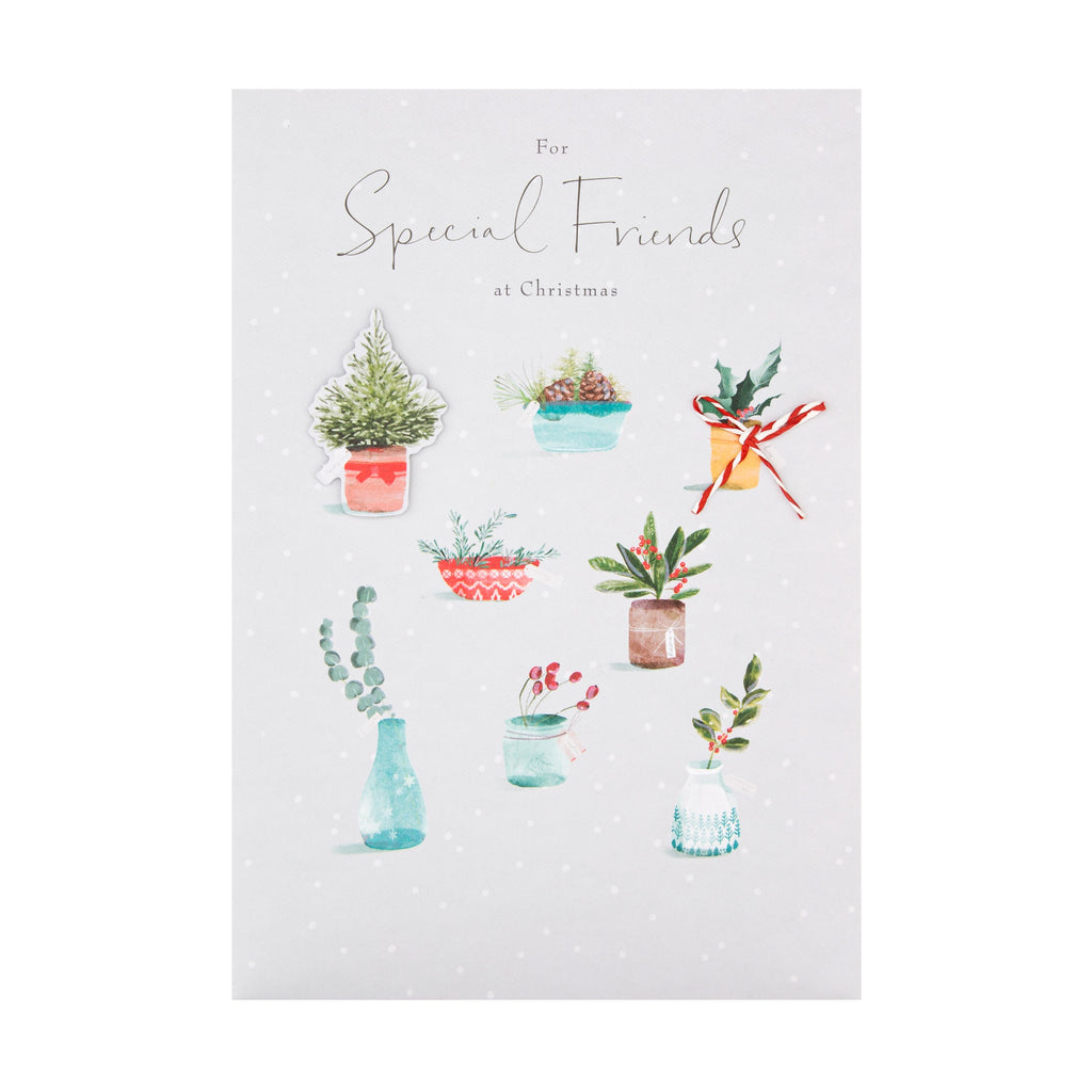 Christmas Card for Special Friends from Hallmark - Contemporary Illustrated Lucy Cromwell Design