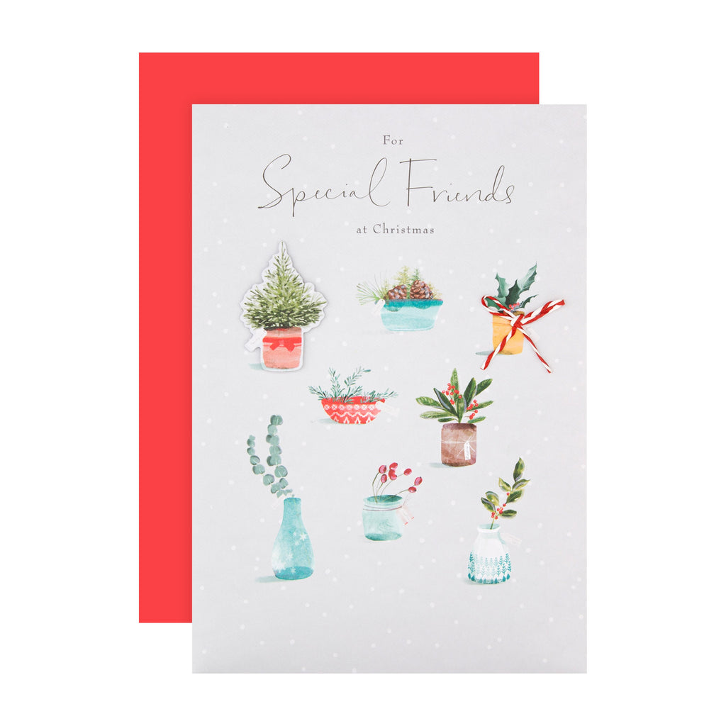 Christmas Card for Special Friends from Hallmark - Contemporary Illustrated Lucy Cromwell Design