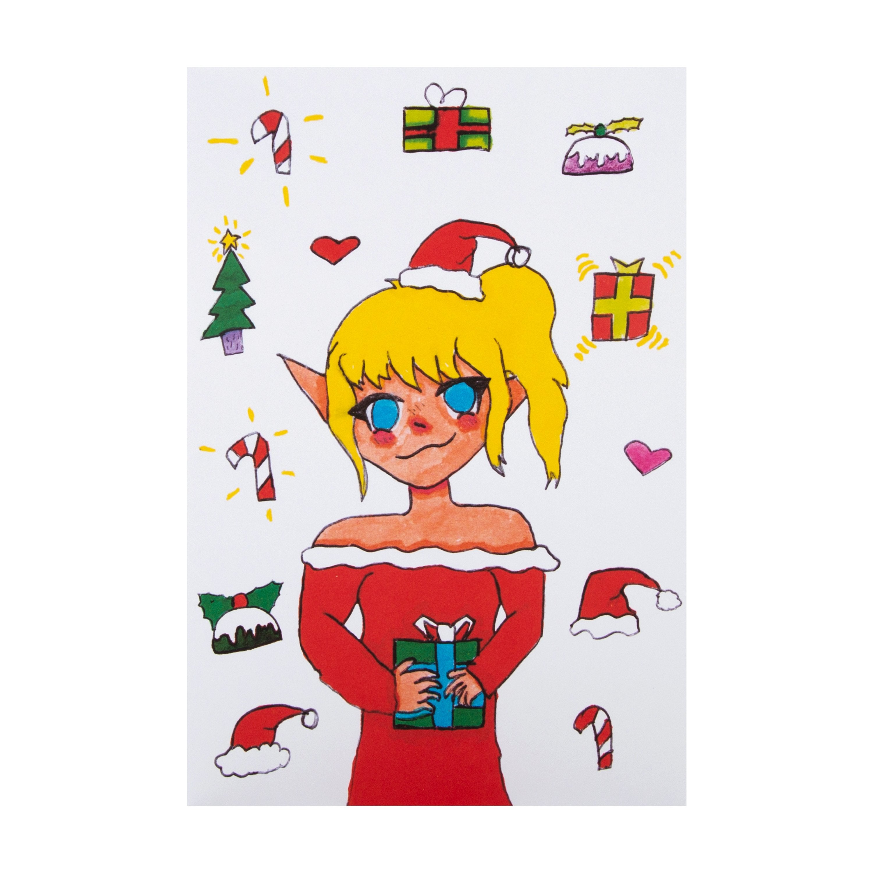 Charity Christmas Card - Illustrated Elf Design in association with Ba ...