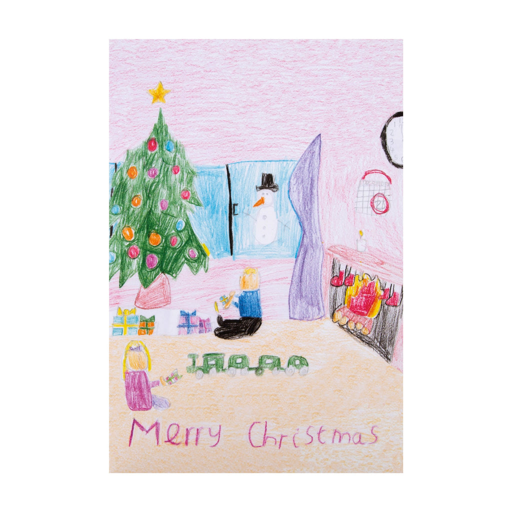 Charity Christmas Card - Illustrated Festive Design in association with Barnardo's