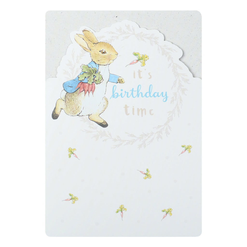 Birthday Card - Die-cut Peter Rabbit™ Design