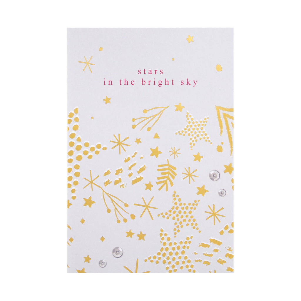 Charity Christmas Cards - Pack of 12 in 2 Contemporary Designs with Gold Foil