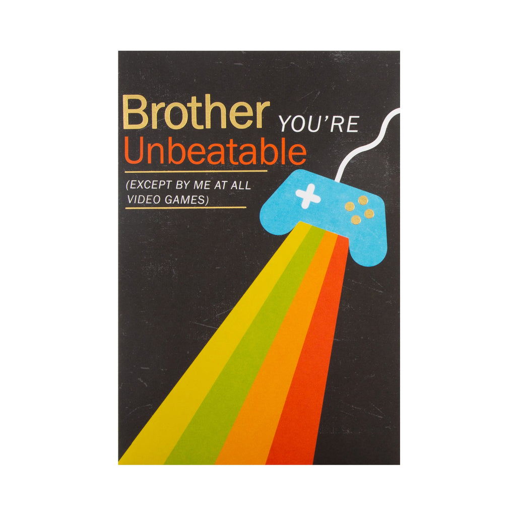 Multi-Occasion Charity Card for Brother - Contemporary Game Controller Design in Partnership with Andy's Man Club