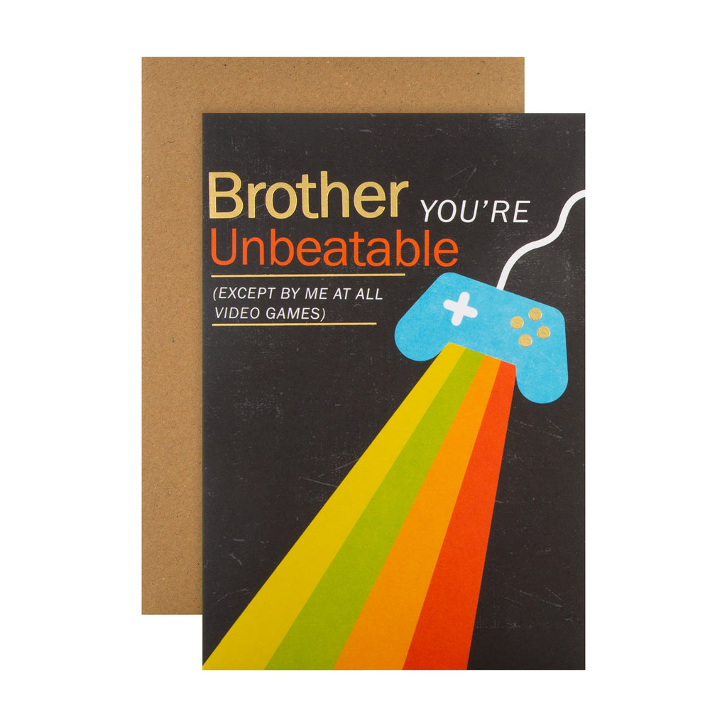 Multi-Occasion Charity Card for Brother - Contemporary Game Controller Design in Partnership with Andy's Man Club
