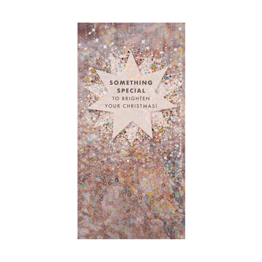 Christmas Money Wallet Pack - 4 Cards in 2 Sparkling Star Designs