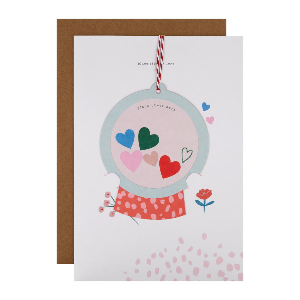 Contemporary Valentine's Day Card - Customizable Attachment Design