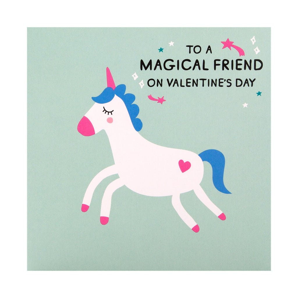 Valentine's Day Cards for Friends - Pack of 10 Cards in 2 Colourful Designs