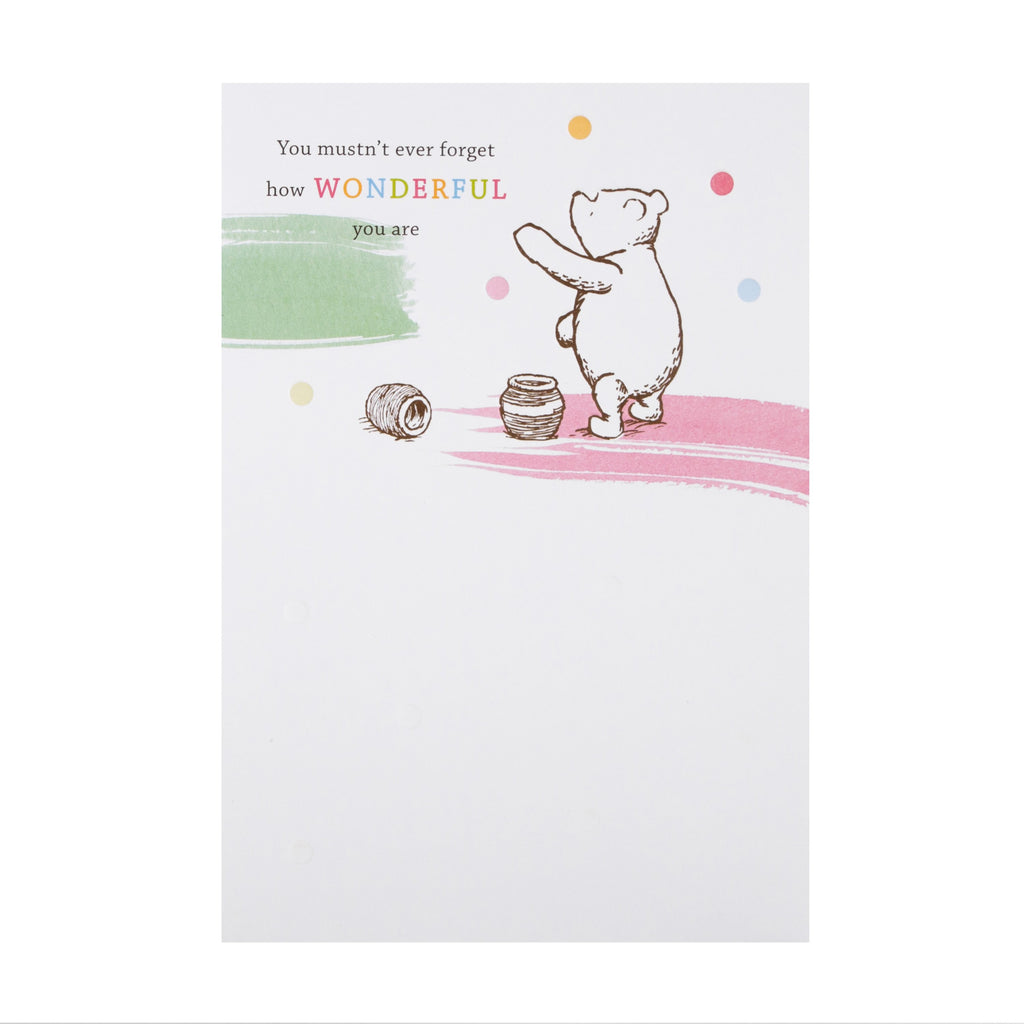 Support and Encouragement Card -  Cute Winnie-the-Pooh Design