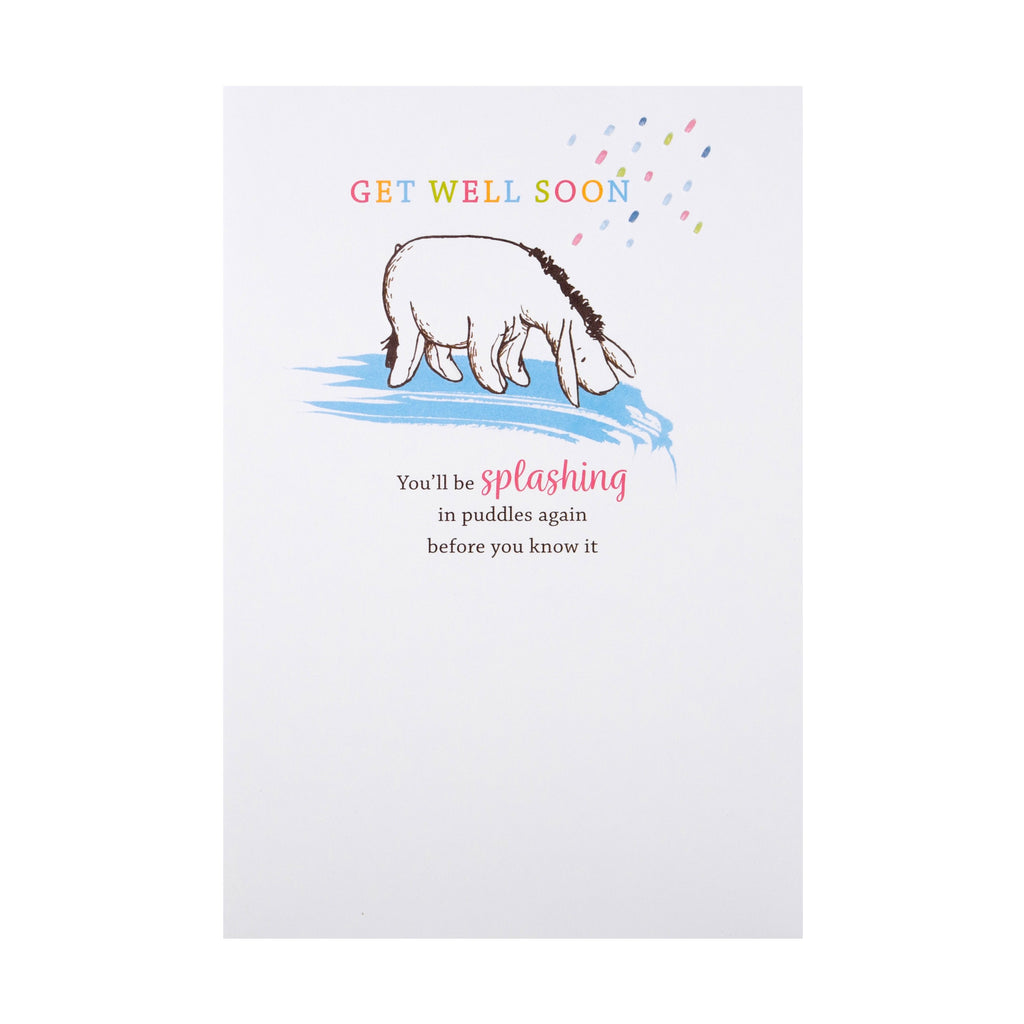 Get Well Card - Cute Winnie-the-Pooh Design