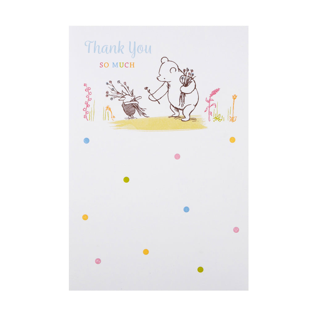 Thank You Card - Cute Winnie-the-Pooh Design