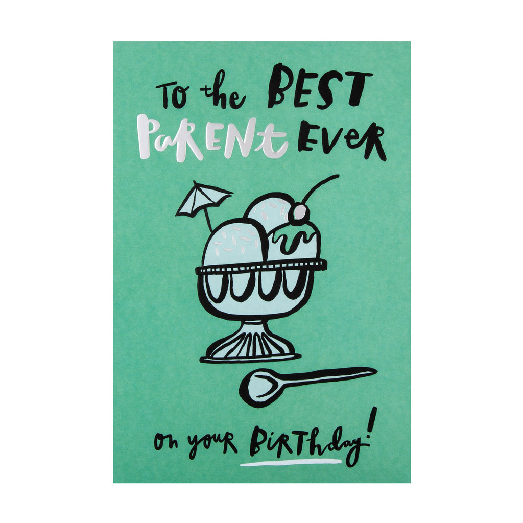 Birthday Card for Parent -  Jordan Wray, Spotted Collection Ice-Cream Sundae Design