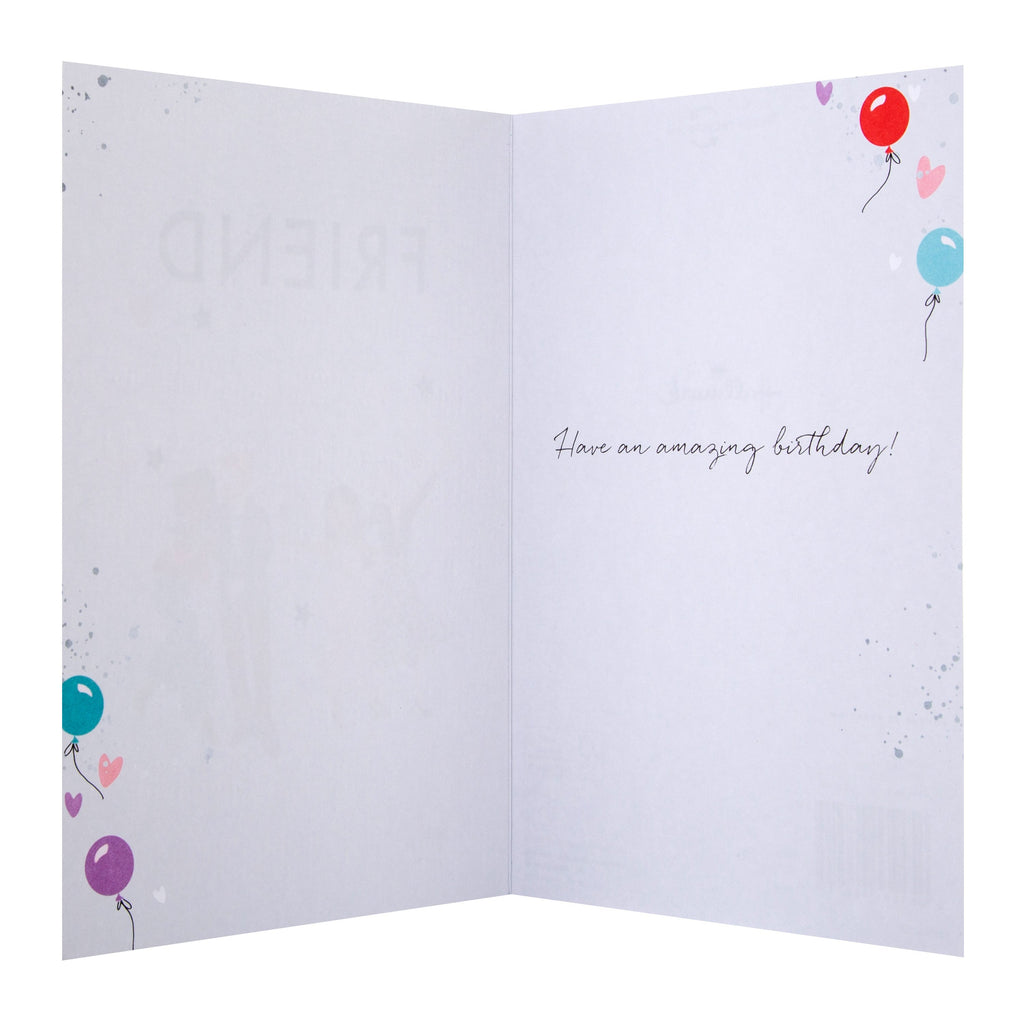 Birthday Card for Friend - Contemporary Illustrated Party Design
