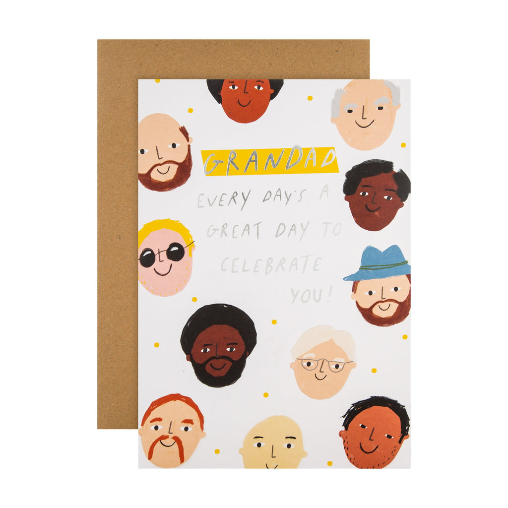Birthday Card for Grandad - Contemporary Illustrated Design