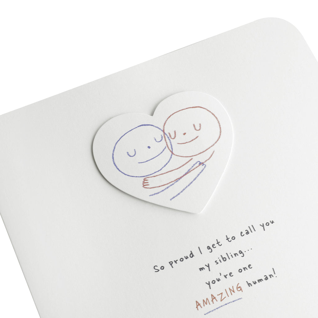 Sibling Support and Affirmation Card - Cute Illustrated Design
