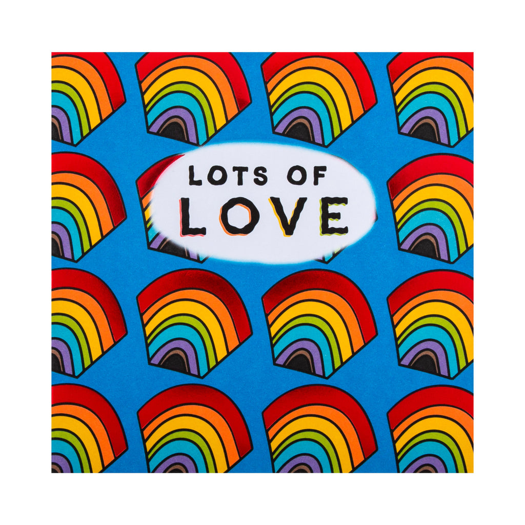 General Love Card -  Bee Illustrates, Spotted Collection Rainbow Design