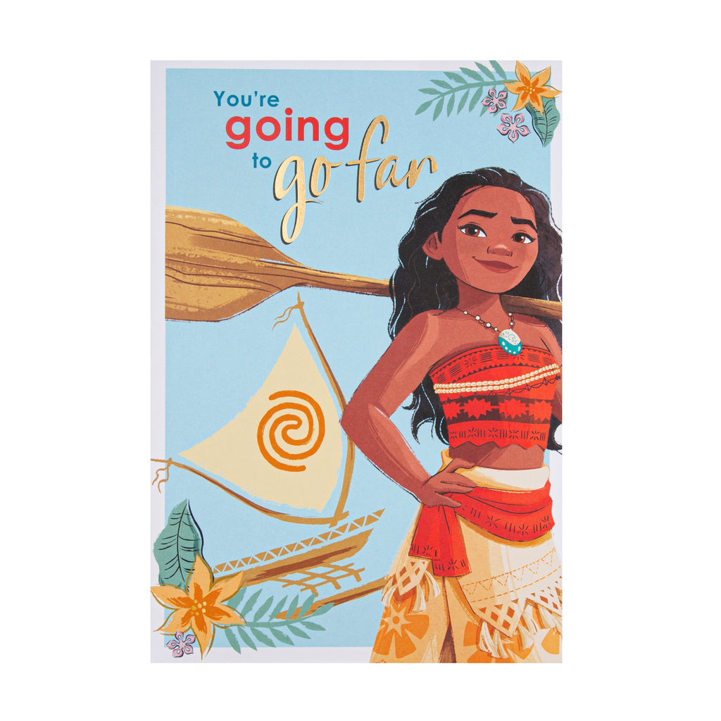 Encouragement Card - Disney Princess Moana Design