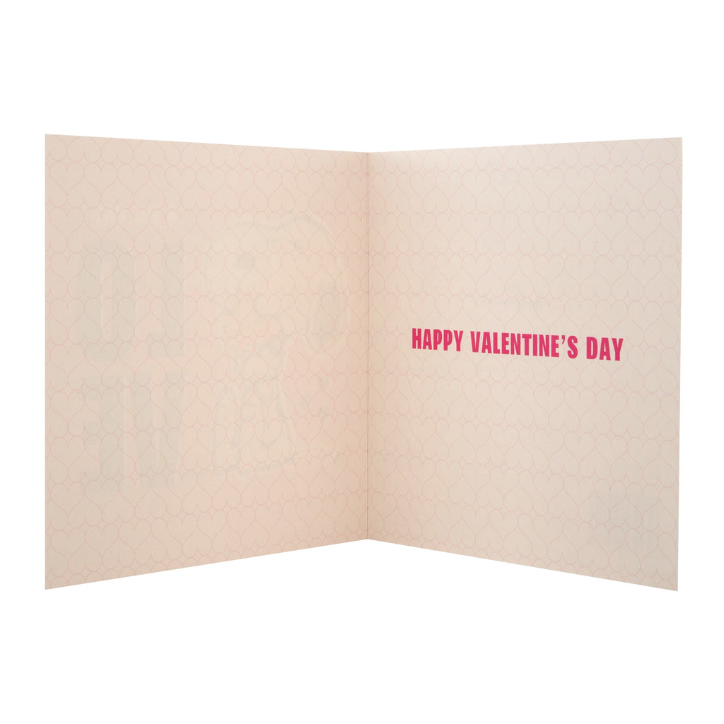 Valentine's Day Card for the One I Love - Cute Peanuts Hug Design with Red Foil