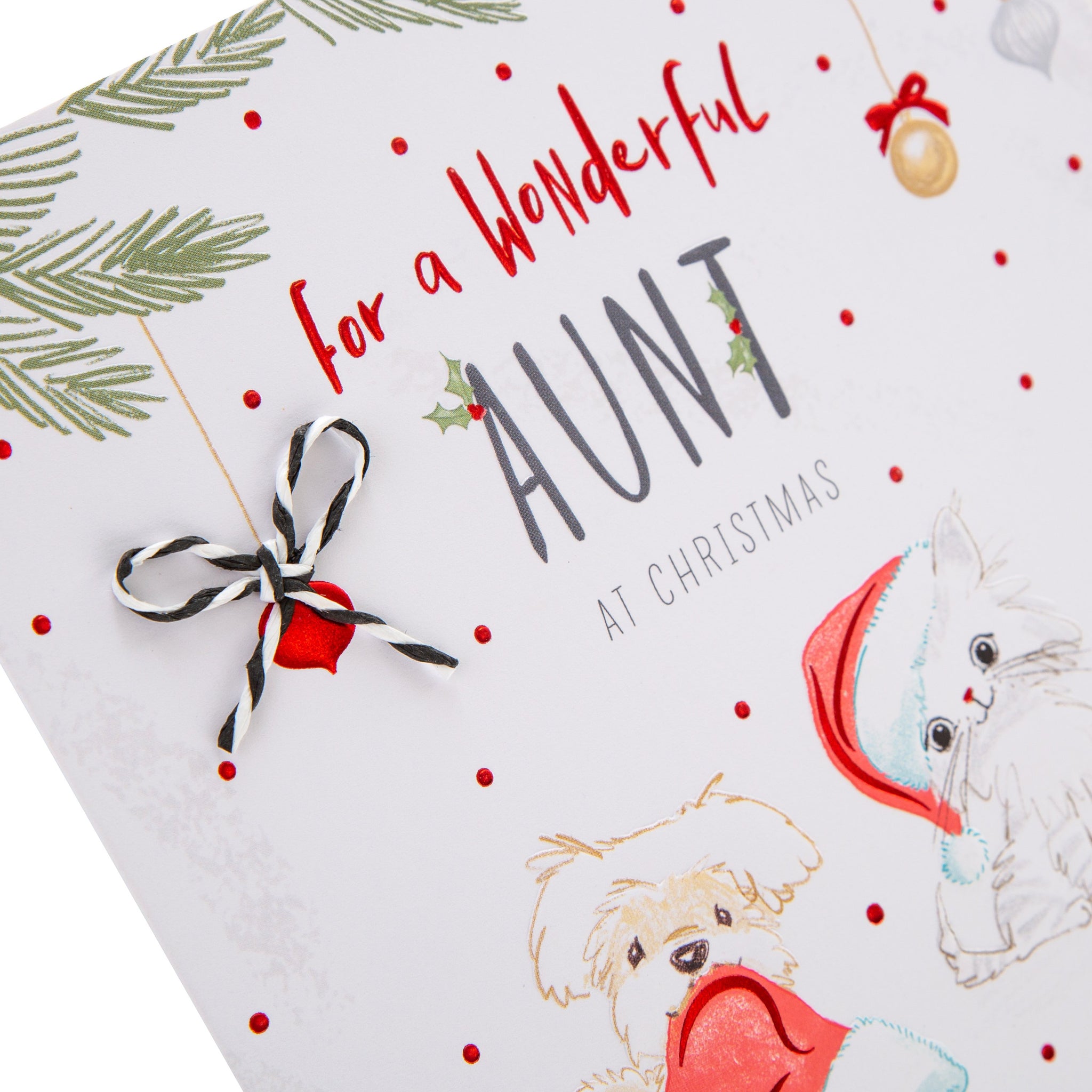 Hallmark Weihnachtskarte Für Tante – Traditionell Mit Herzlichem Spruch