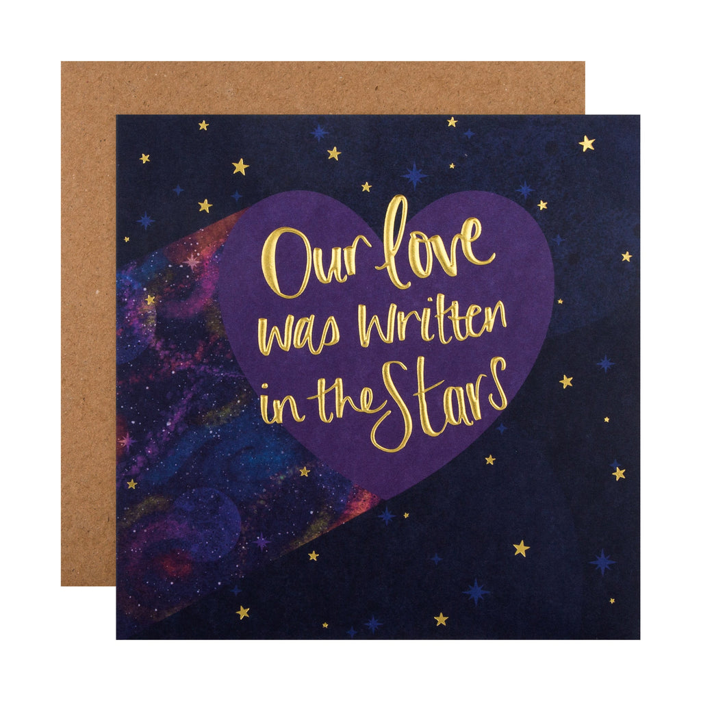 Any Occasion Love Card - Contemporary Text Based Design