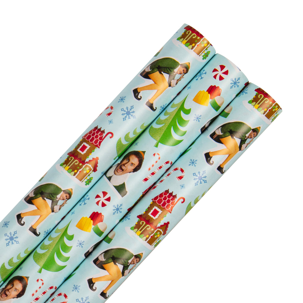 Christmas Wrapping Paper Multi-Roll Pack - 3 Rolls in 1 Warner Bros. Elf Design