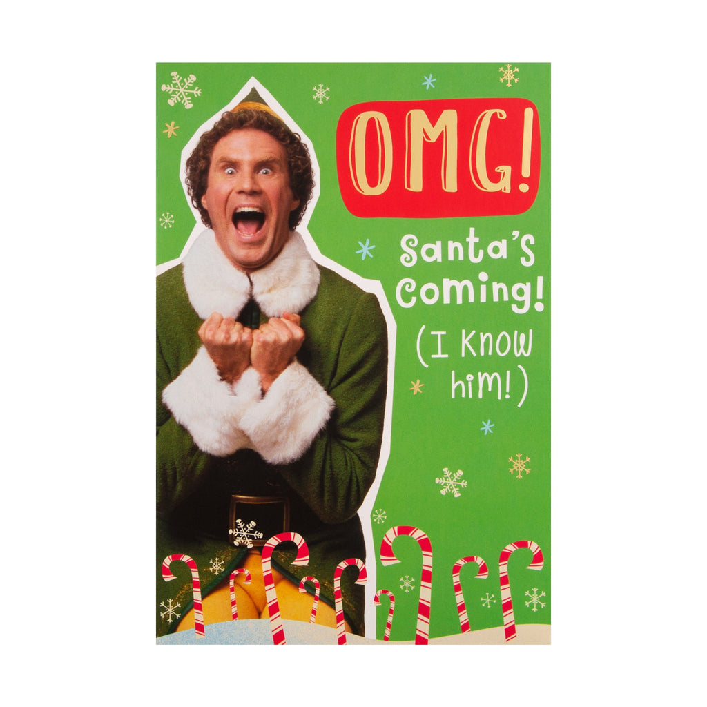 Christmas Card - Fun Warner Bros, 'OMG!' Elf Design