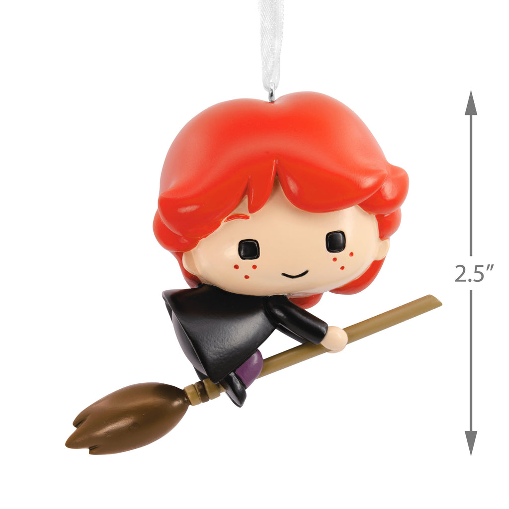 Collectable Harry Potter Ornament - Ron Weasley on Broomstick Design