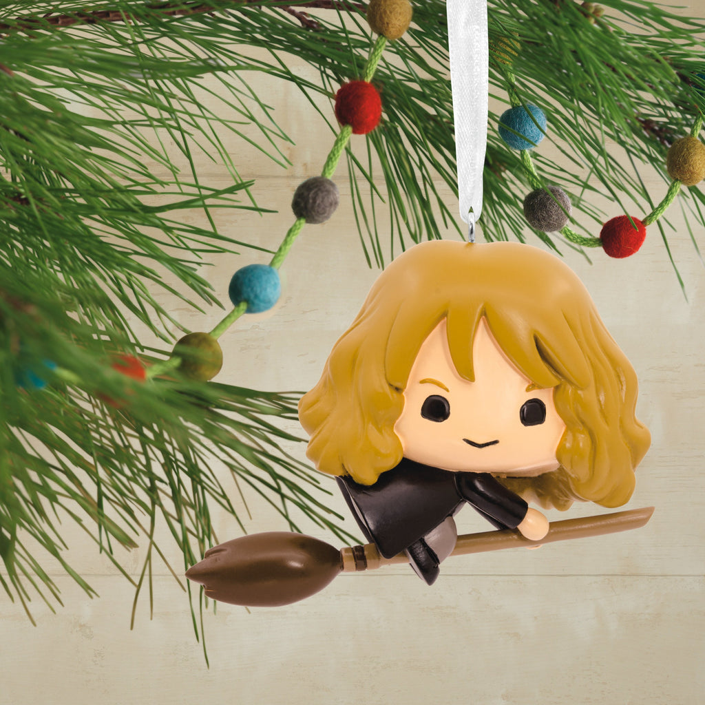 Collectable Harry Potter Ornament - Hermione Granger on Broomstick Design