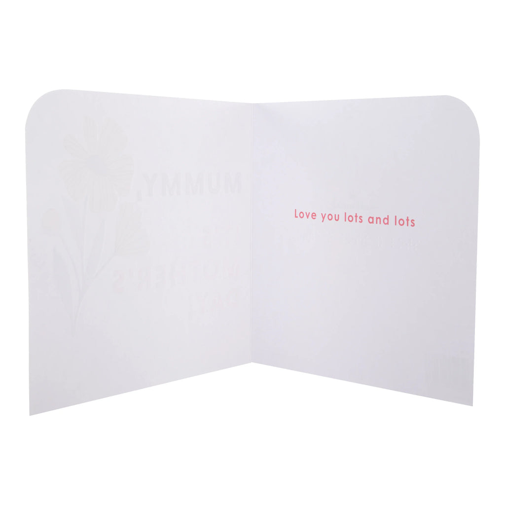 Mother's Day Card for Mummy - Classic Flower Braille Design