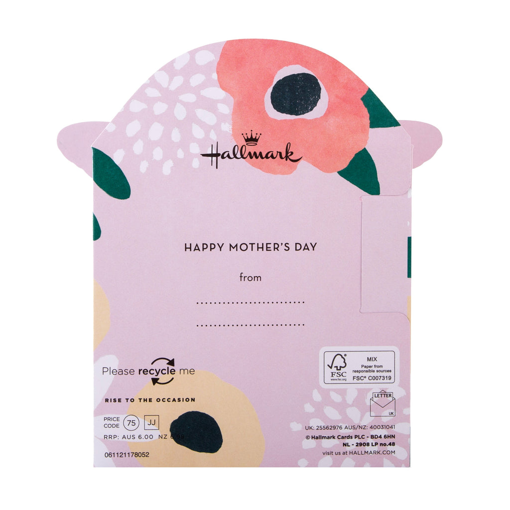 3D Mother's Day Card - Beautiful Butterfly Design with Gold Foil