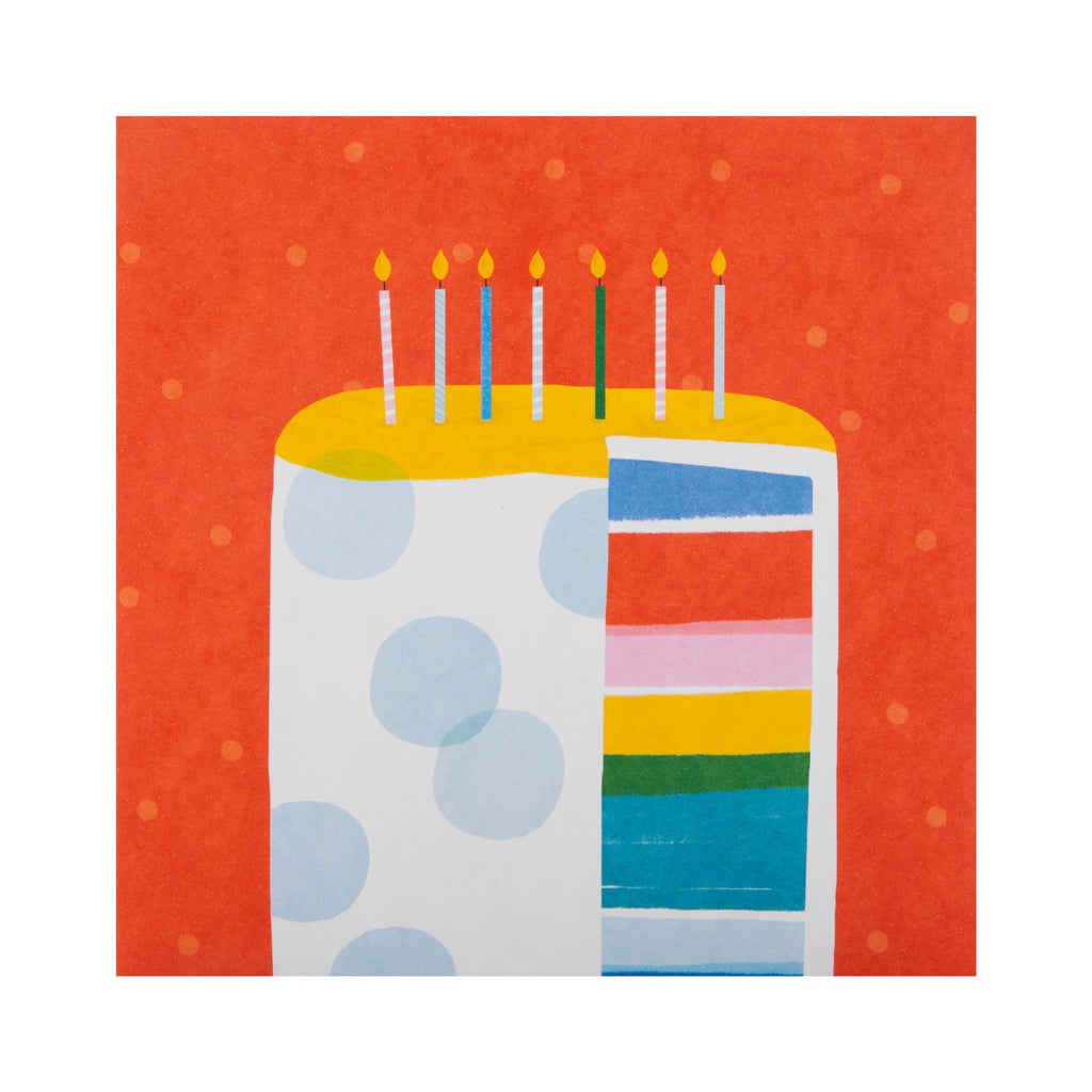 Pack of Contemporary Birthday Cards - 10 Cards in 2 Colourful Designs