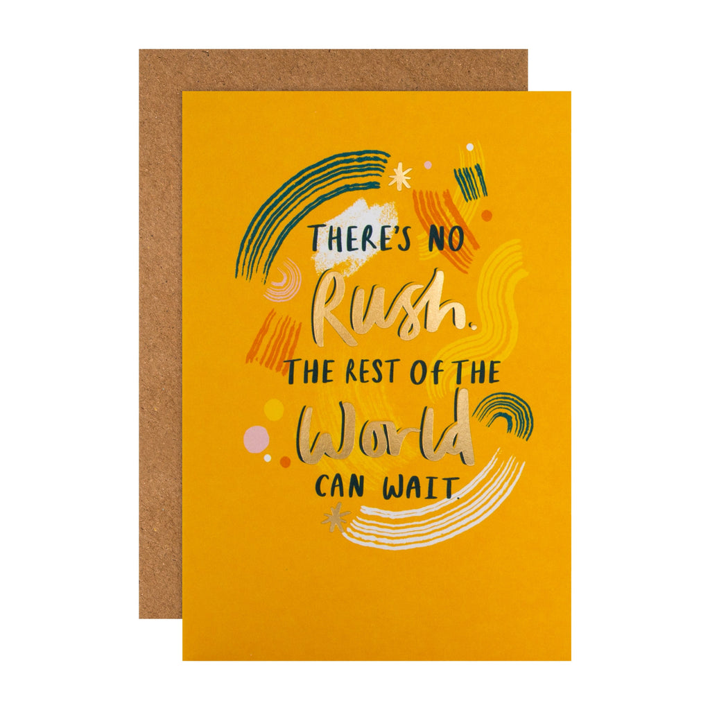 Encouragement/Support Card - Contemporary 'State of Kind' Design with Gold Foil