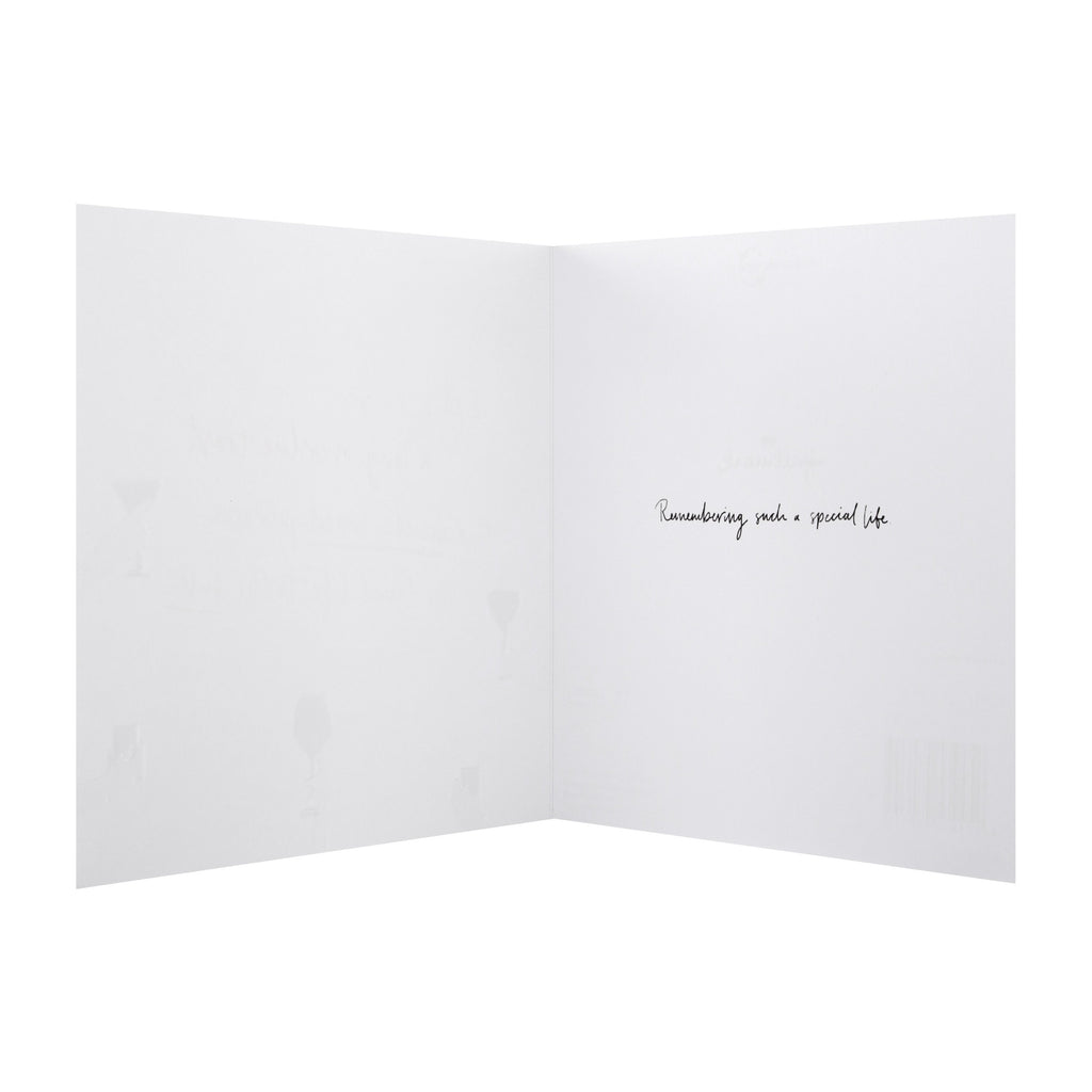 Sympathy Card - Contemporary Fun Design with Silver Foil
