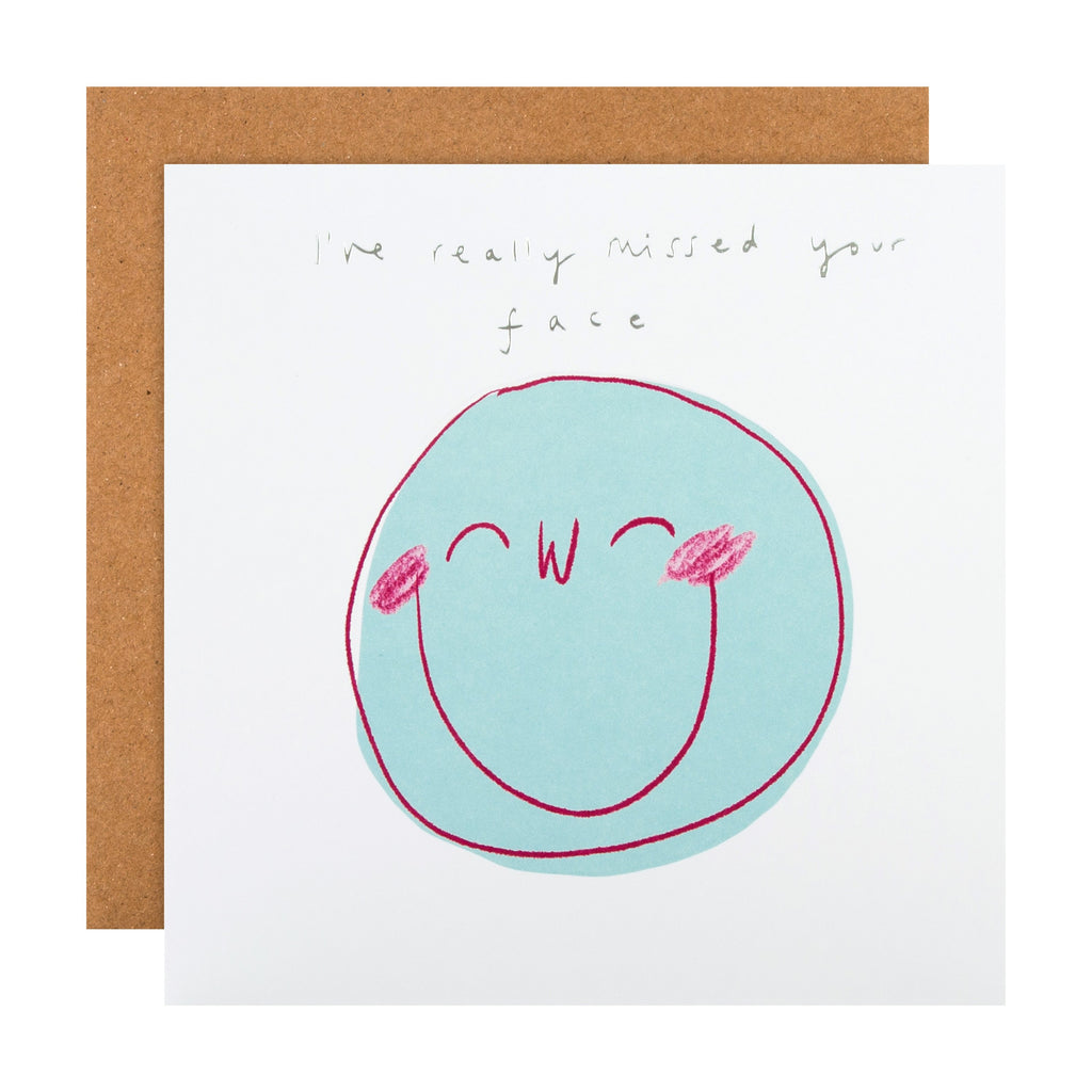 Positivity Card - Fun Happy Design with Silver Foil