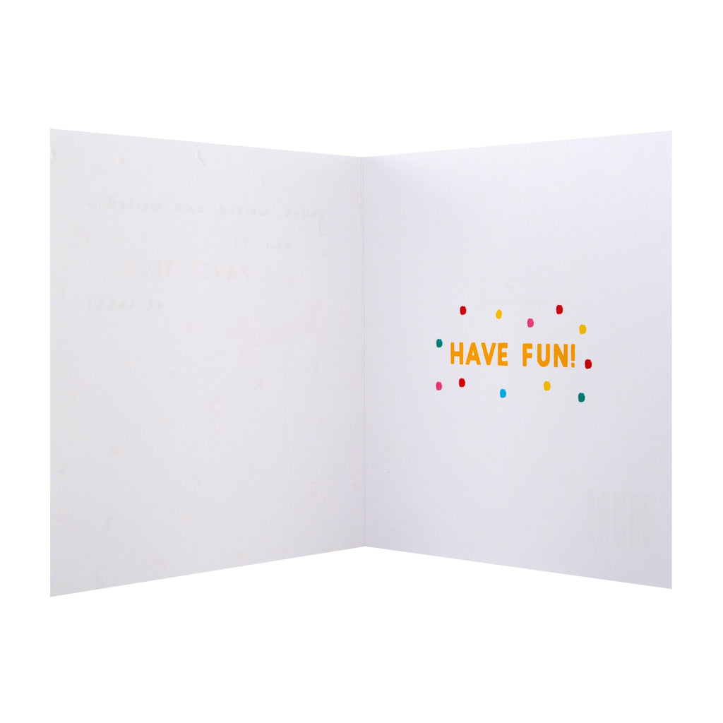 Belated Birthday Card - Funny Design with Silver Foil