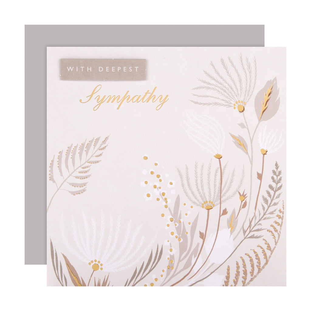Sympathy Card - Traditional Floral Design
