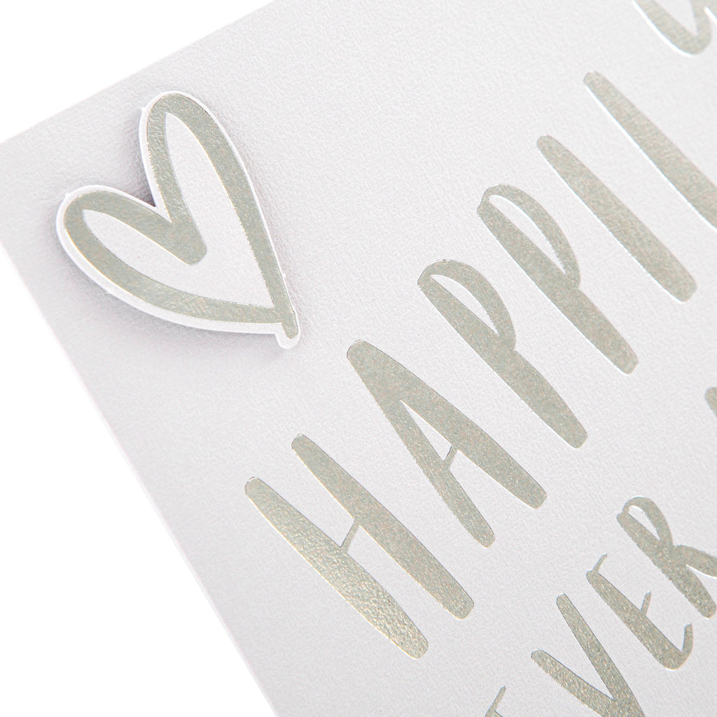 Wedding Congratulations Card -  Contemporary Text Based Design