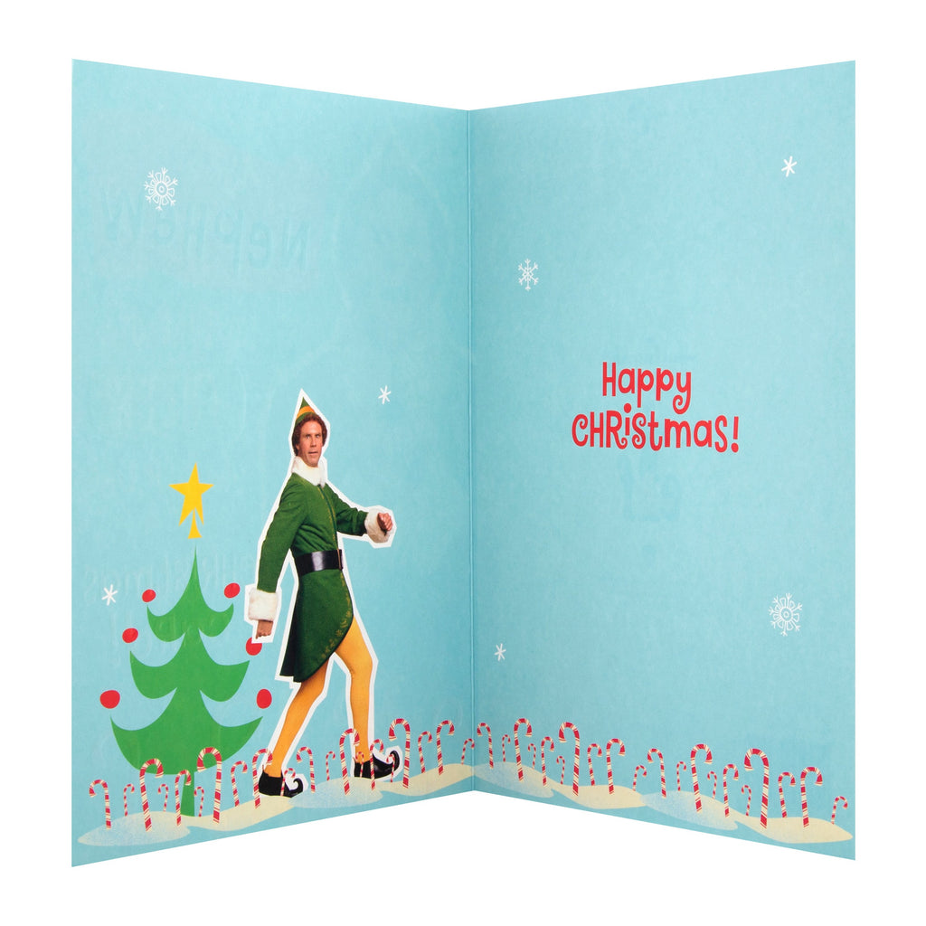 Christmas Card for Nephew - Fun Warner Bros Elf Design