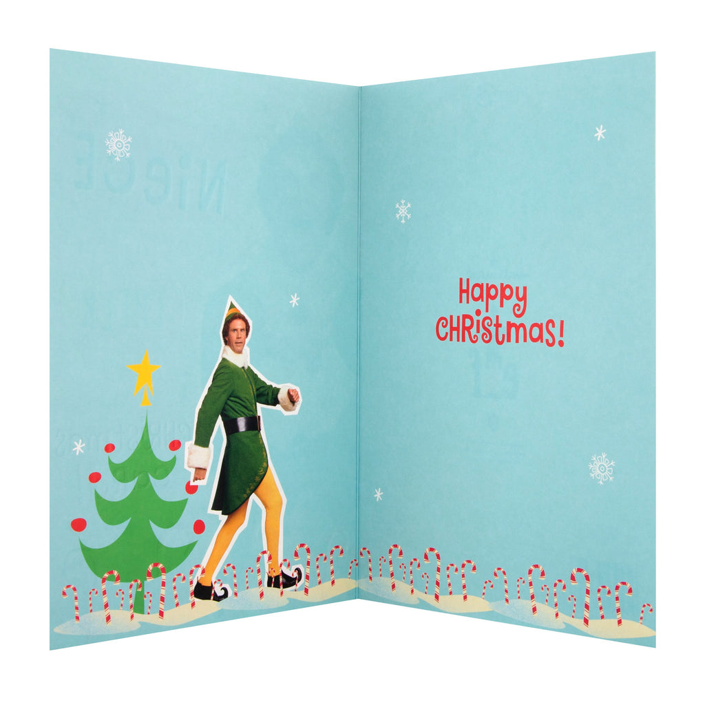 Christmas Card for Niece - Fun Warner Bros Elf Design