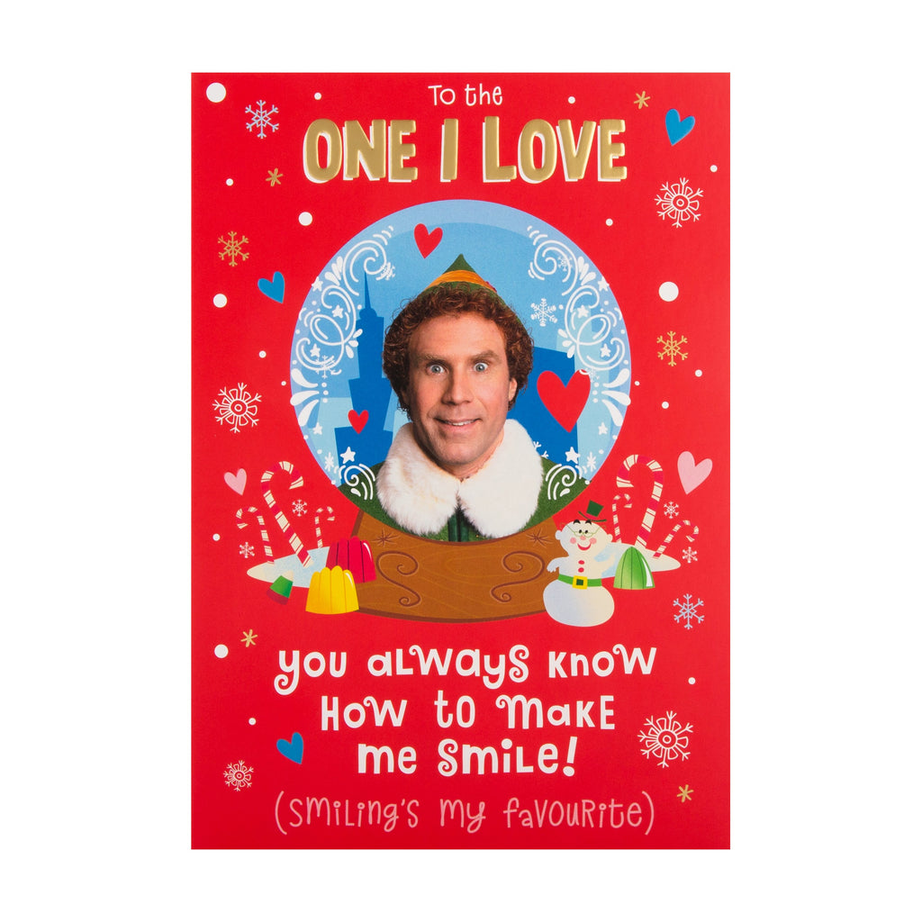 Christmas Card for the One I Love - Fun Warner Bros Elf Design