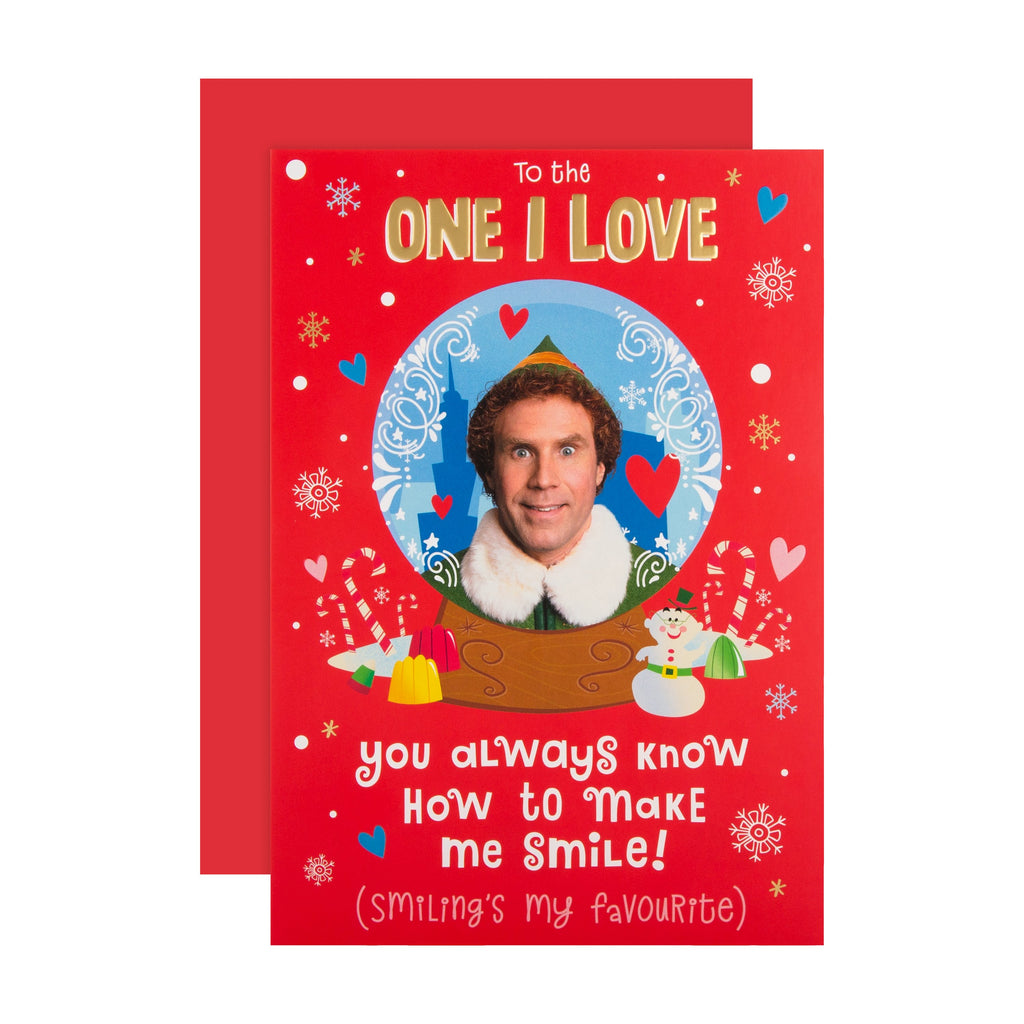 Christmas Card for the One I Love - Fun Warner Bros Elf Design