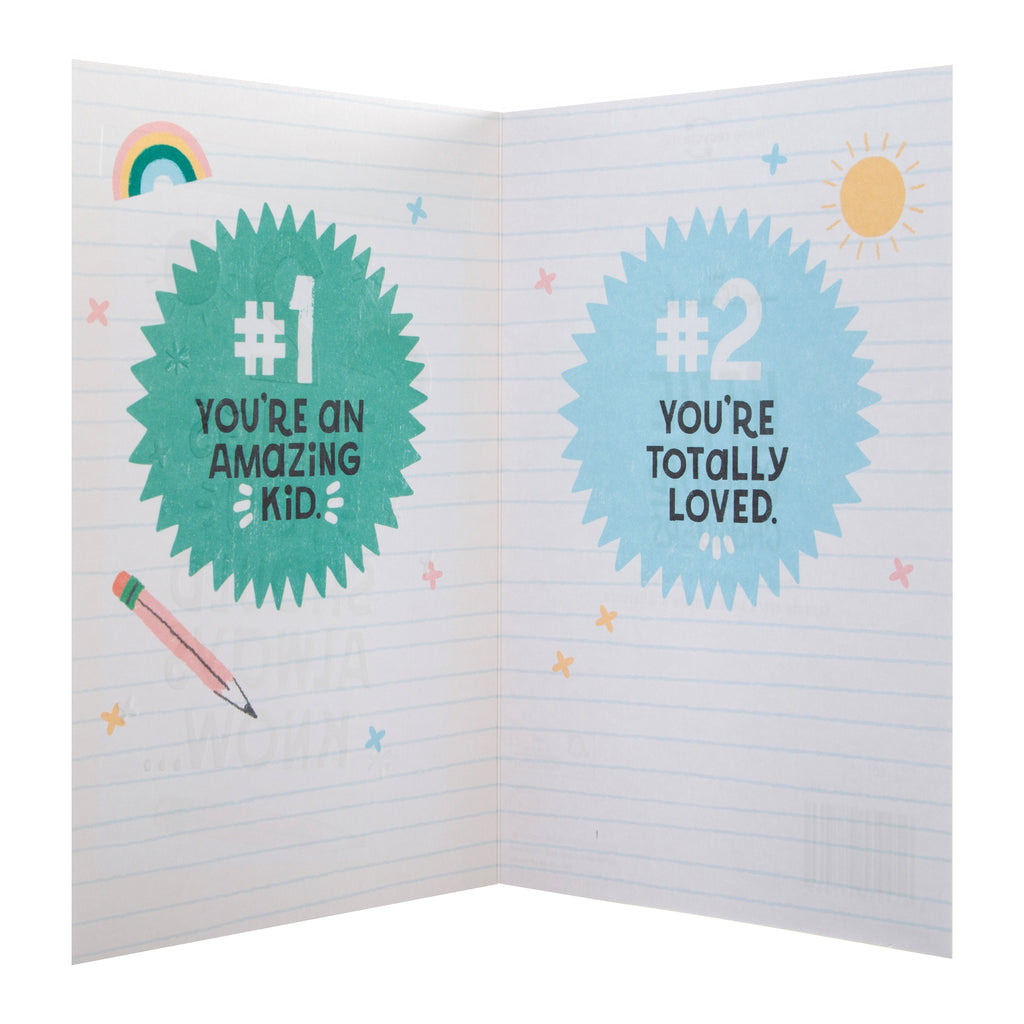 Little World Changers™️ Love and Support Card for Kids -  Cute Text Based Design