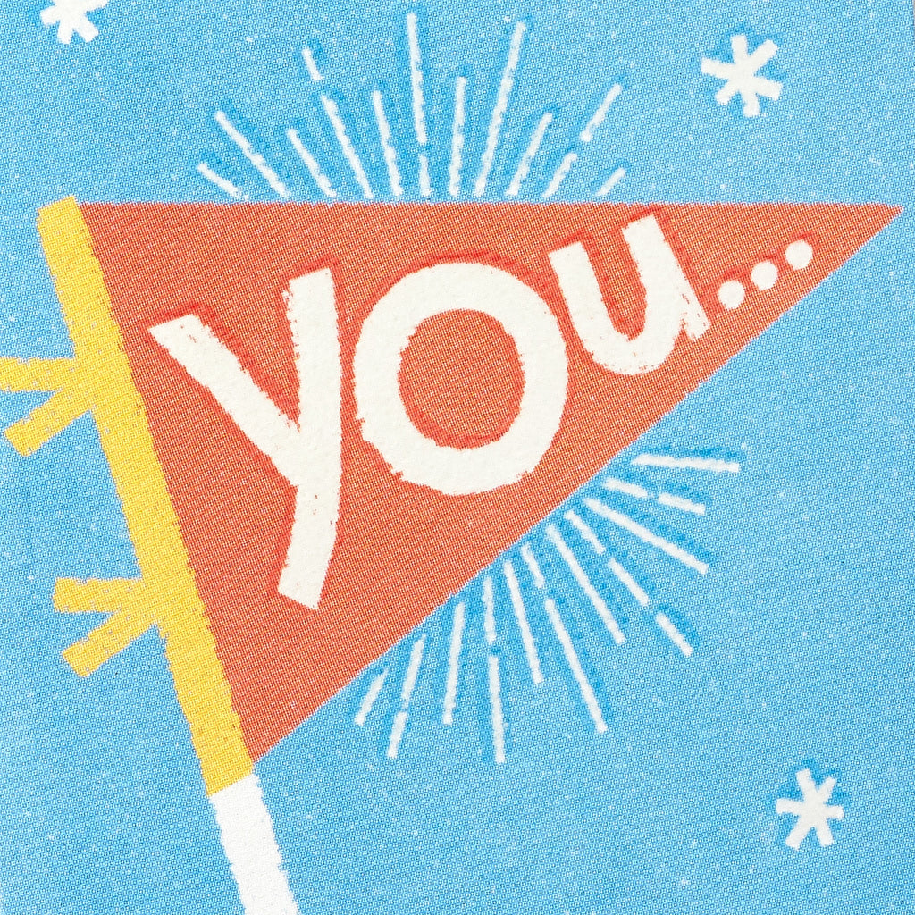 Little World Changers™️Support and Encouragement Card for Kids -  Fun Flag Waving Design