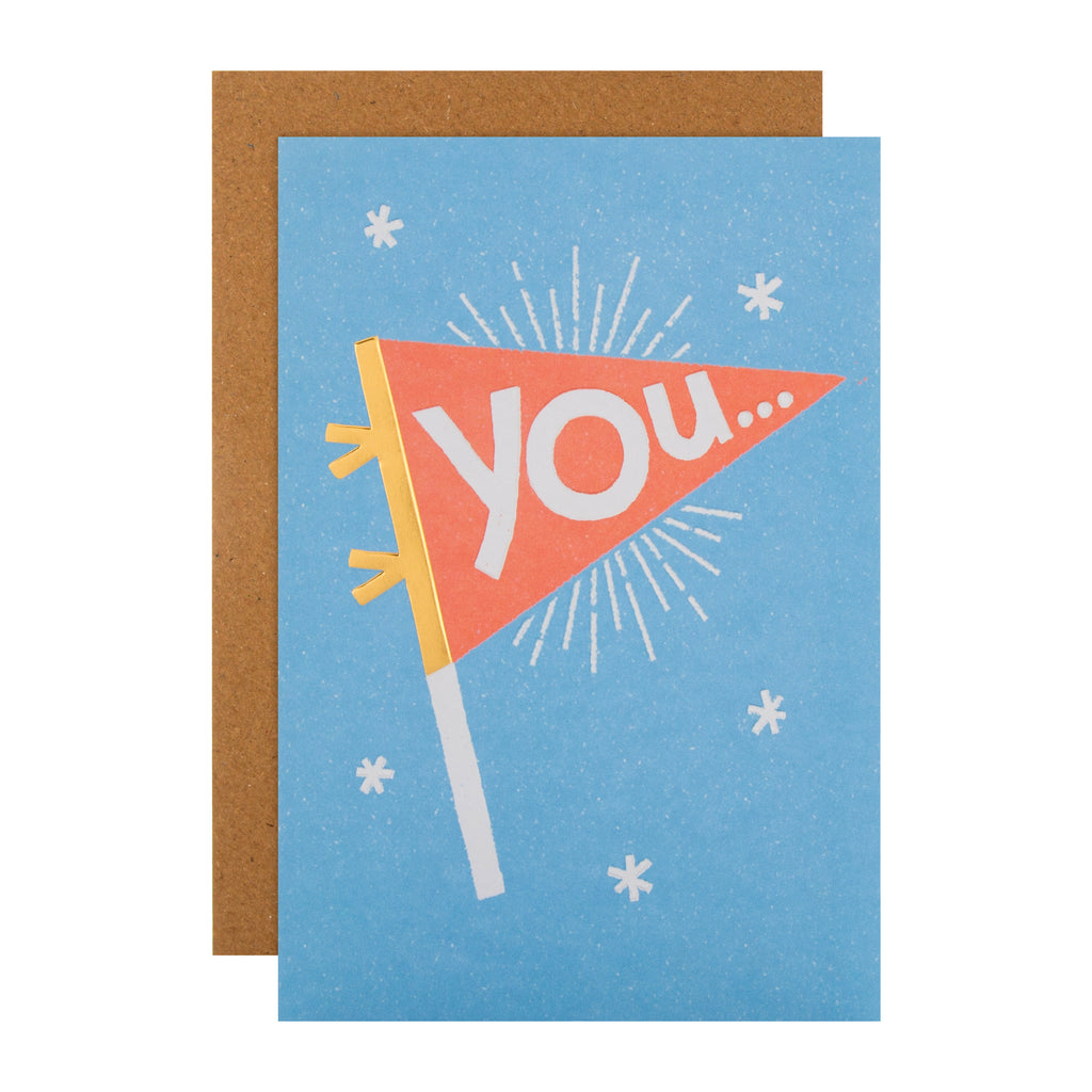 Little World Changers™️Support and Encouragement Card for Kids -  Fun Flag Waving Design