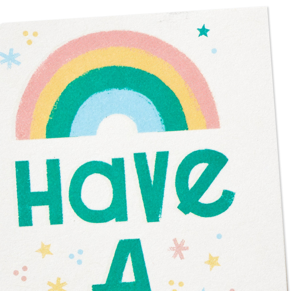 Little World Changers™️ Encouragement Card for Kids -  Cute Text Led Design with Rainbow