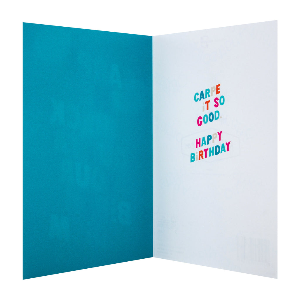 Birthday Card from Hallmark - Contemporary Text Based Kate Smith Design