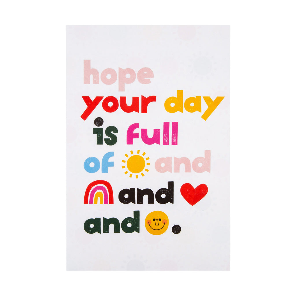 Any Occasion Card from Hallmark - Cute Text Based Kate Smith Design