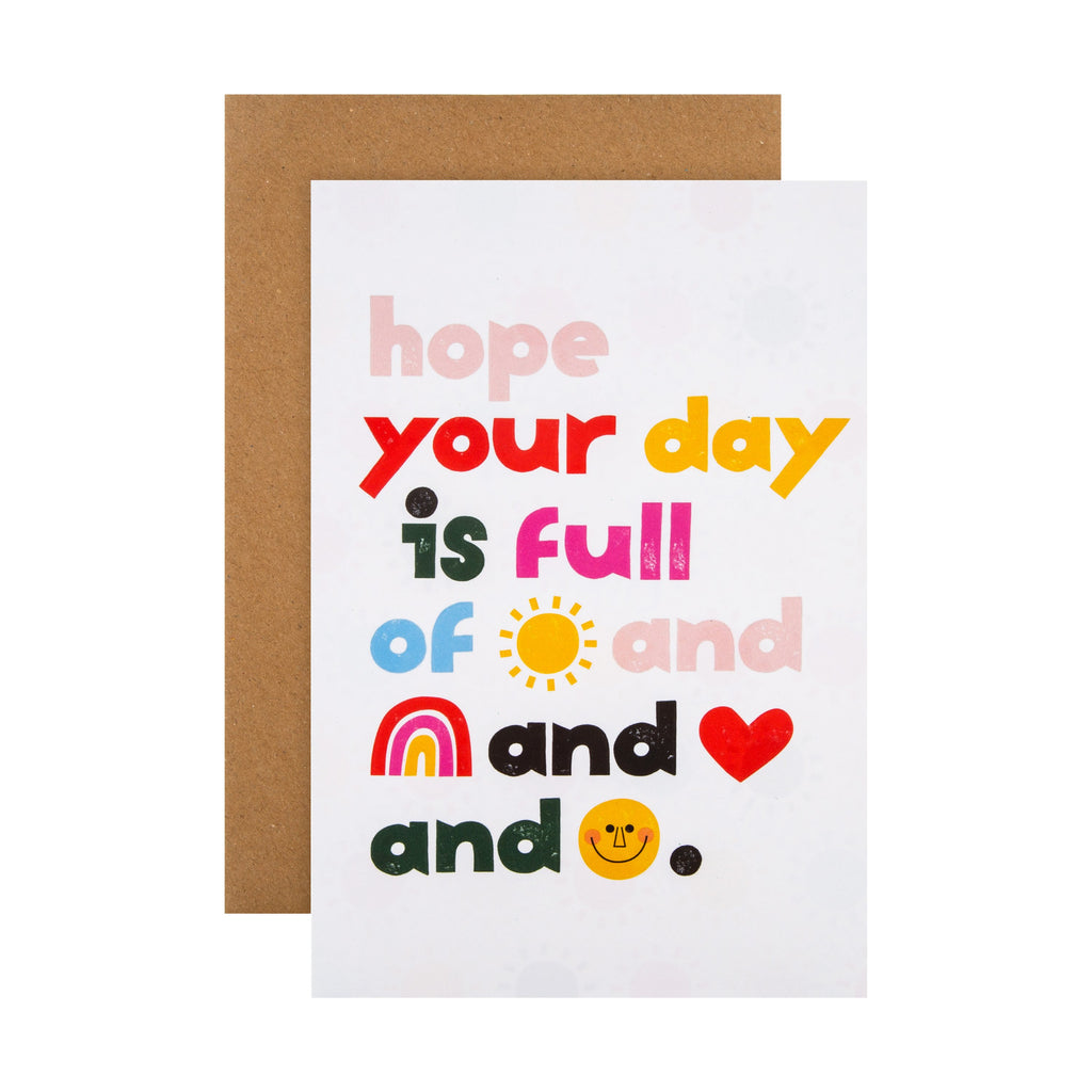 Any Occasion Card from Hallmark - Cute Text Based Kate Smith Design