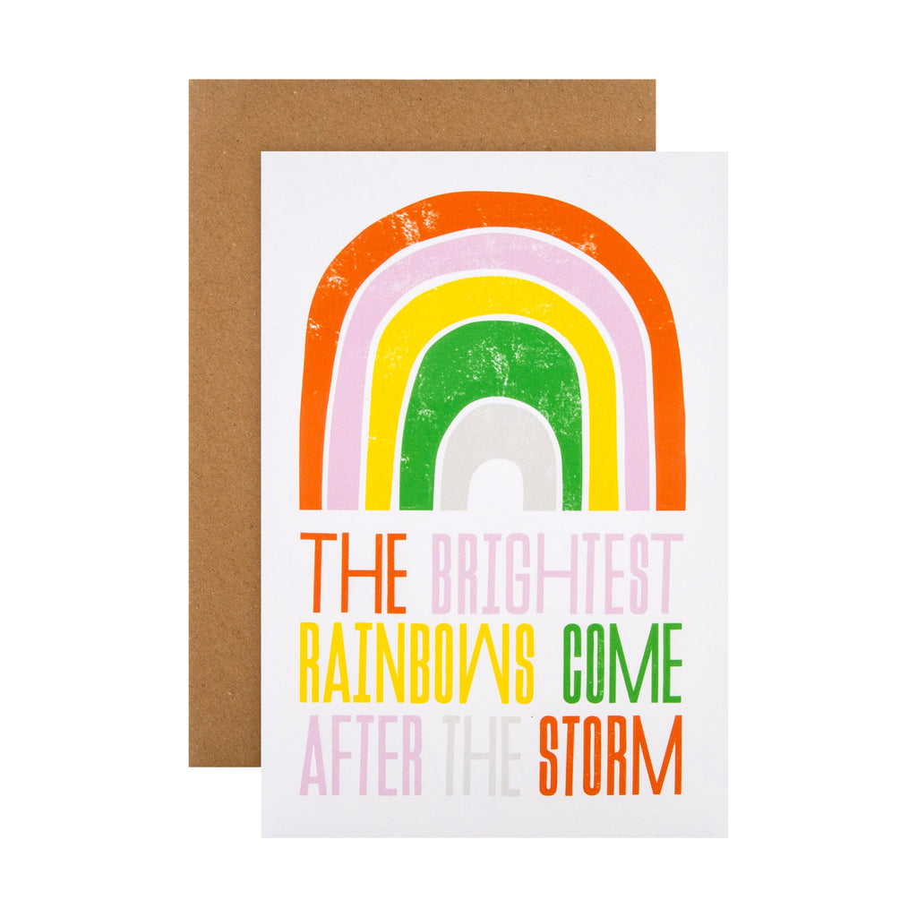 Encouragement/Support Card - Contemporary Kate Smith Rainbow Design